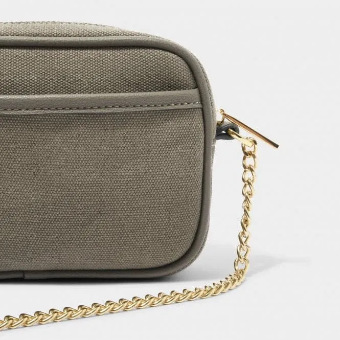 Amalfi Canvas Millie Crossbody Bag in Khaki KLB2759