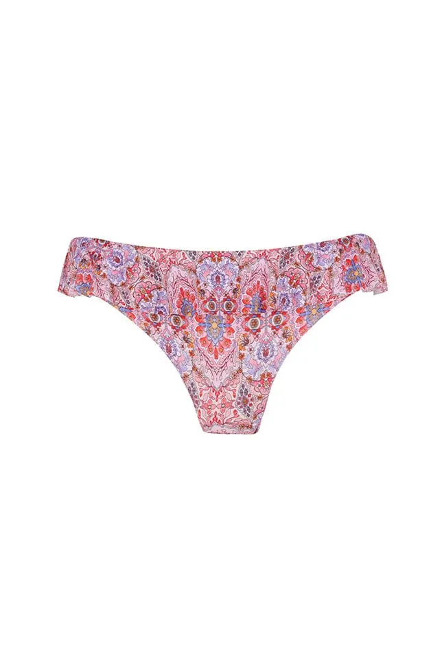 Amalfi Pink Frill Bikini Bottoms