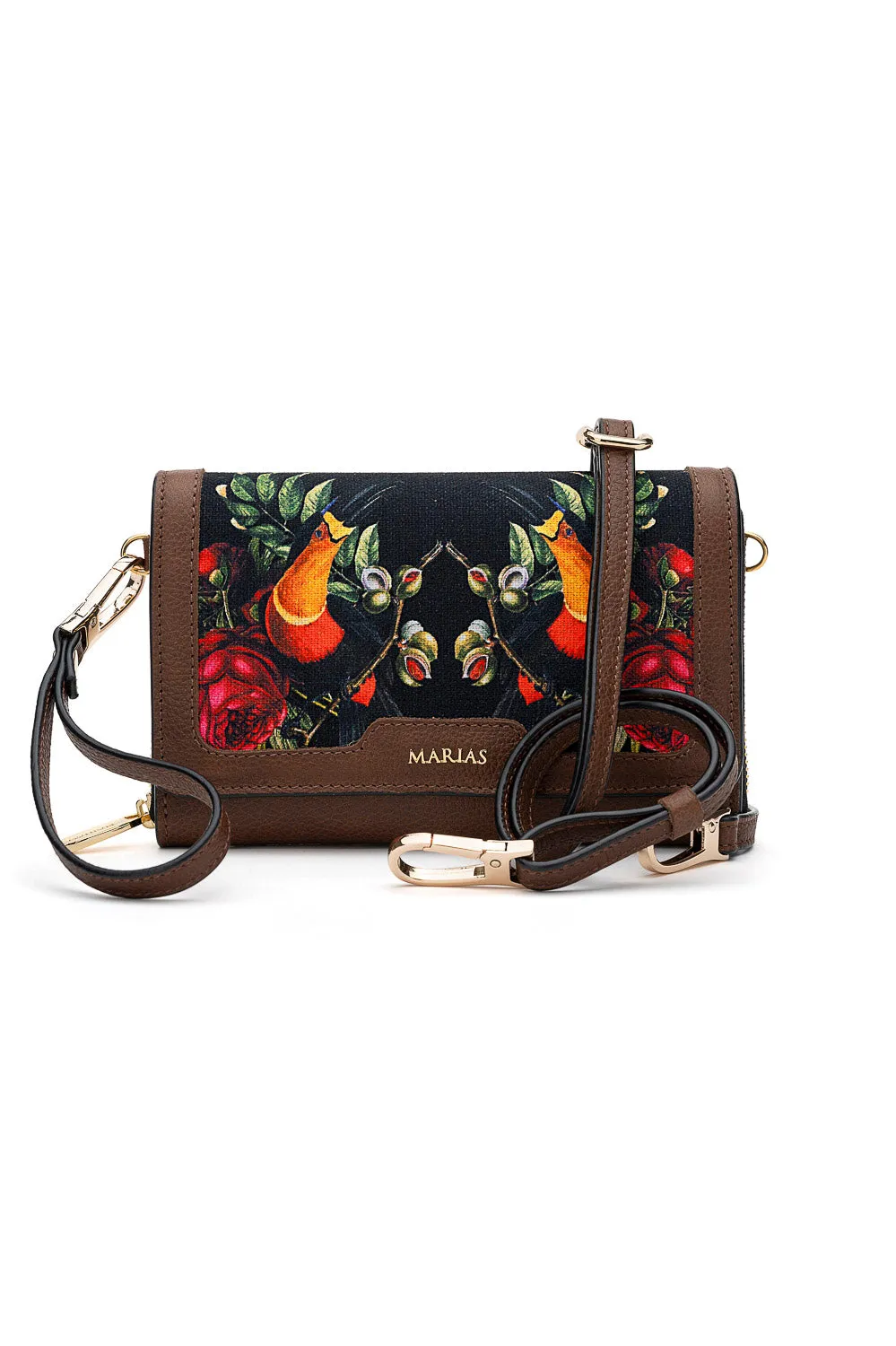 Amarantha Toucans Brown Wristlet