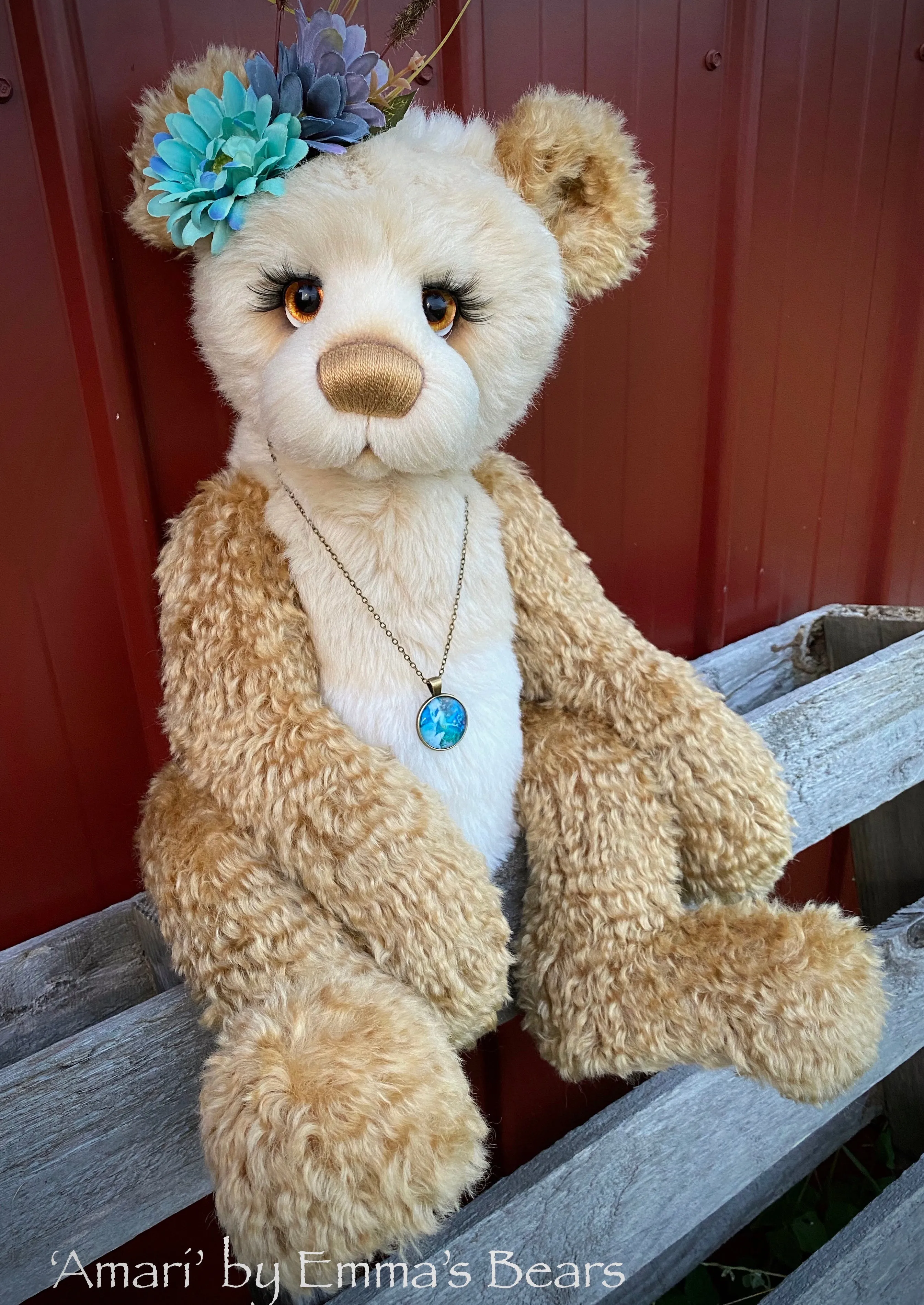 Amari - 24" Mohair, Alpaca and Faux Fur Artist Bear by Emma's Bears - OOAK