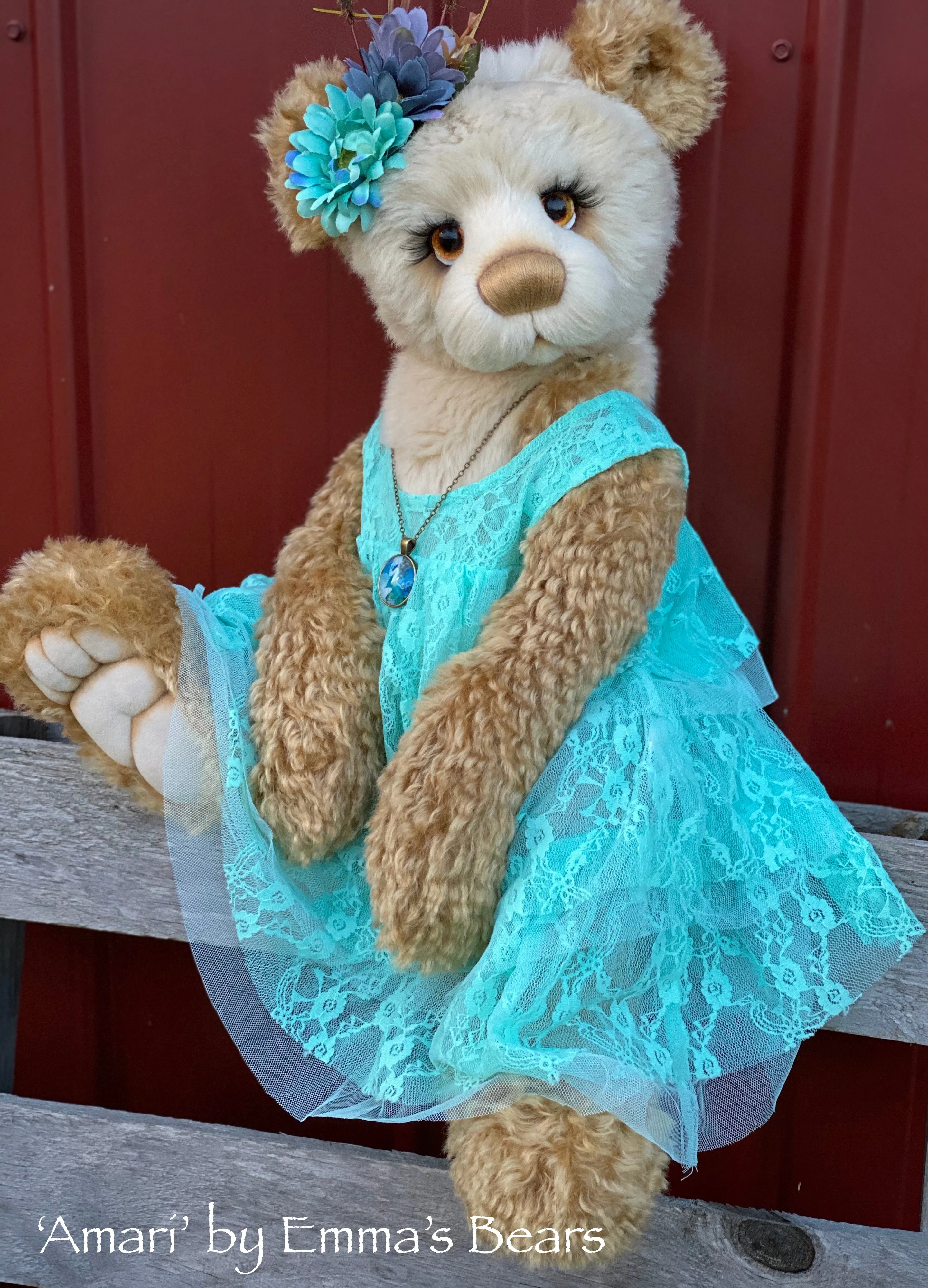 Amari - 24" Mohair, Alpaca and Faux Fur Artist Bear by Emma's Bears - OOAK