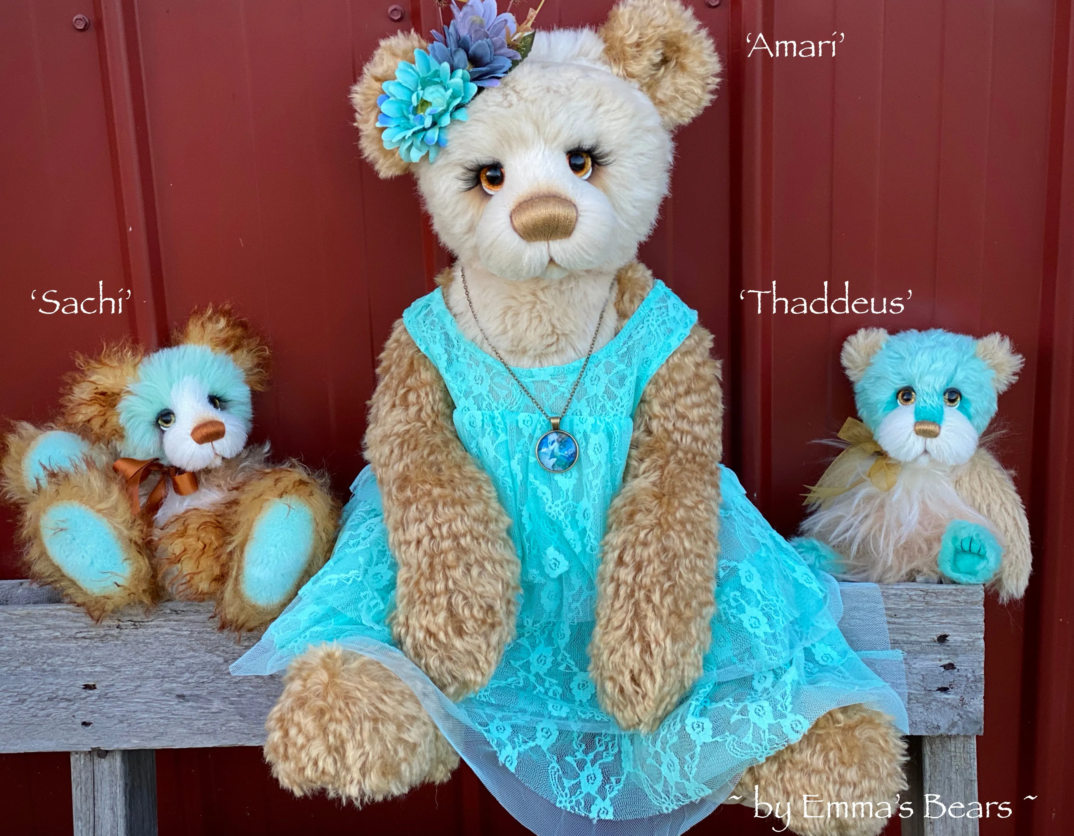 Amari - 24" Mohair, Alpaca and Faux Fur Artist Bear by Emma's Bears - OOAK