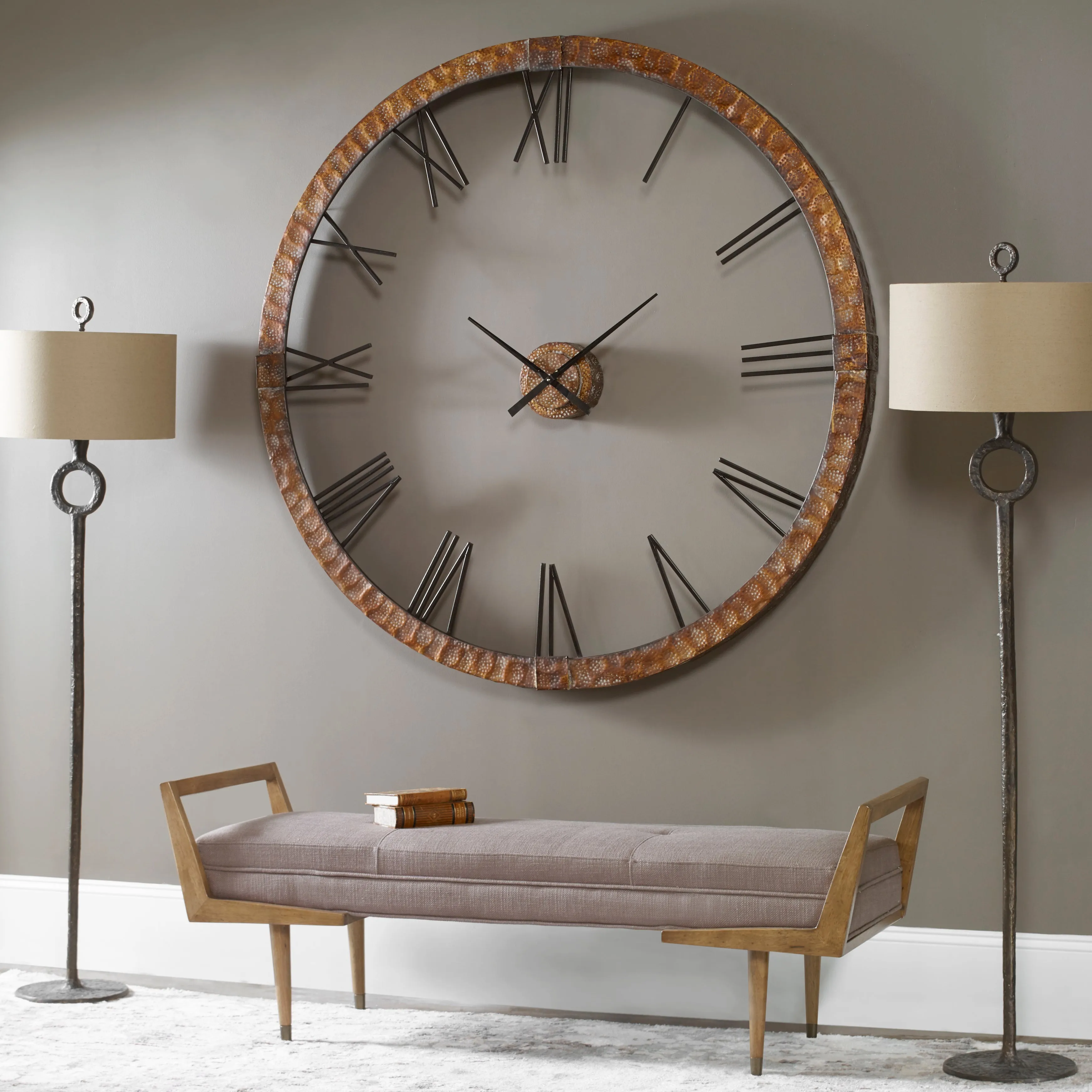 Amarion 60inch Copper Wall Clock