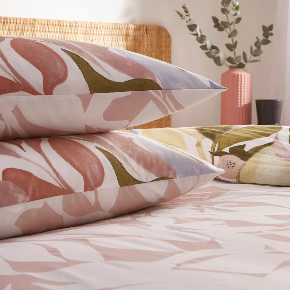 Amarosa Abstract Reversible Duvet Cover Set Plaster