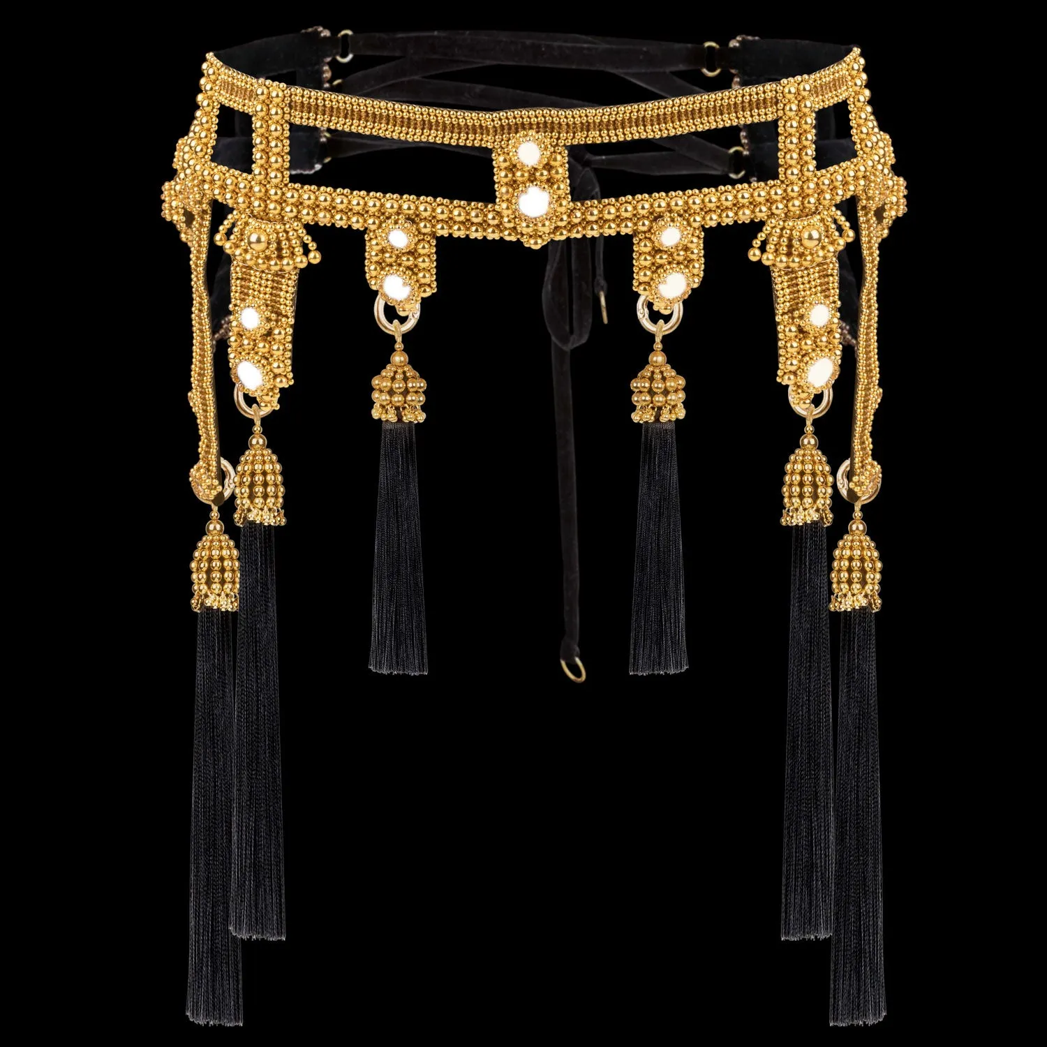 Amaya Garter Belt in Gold