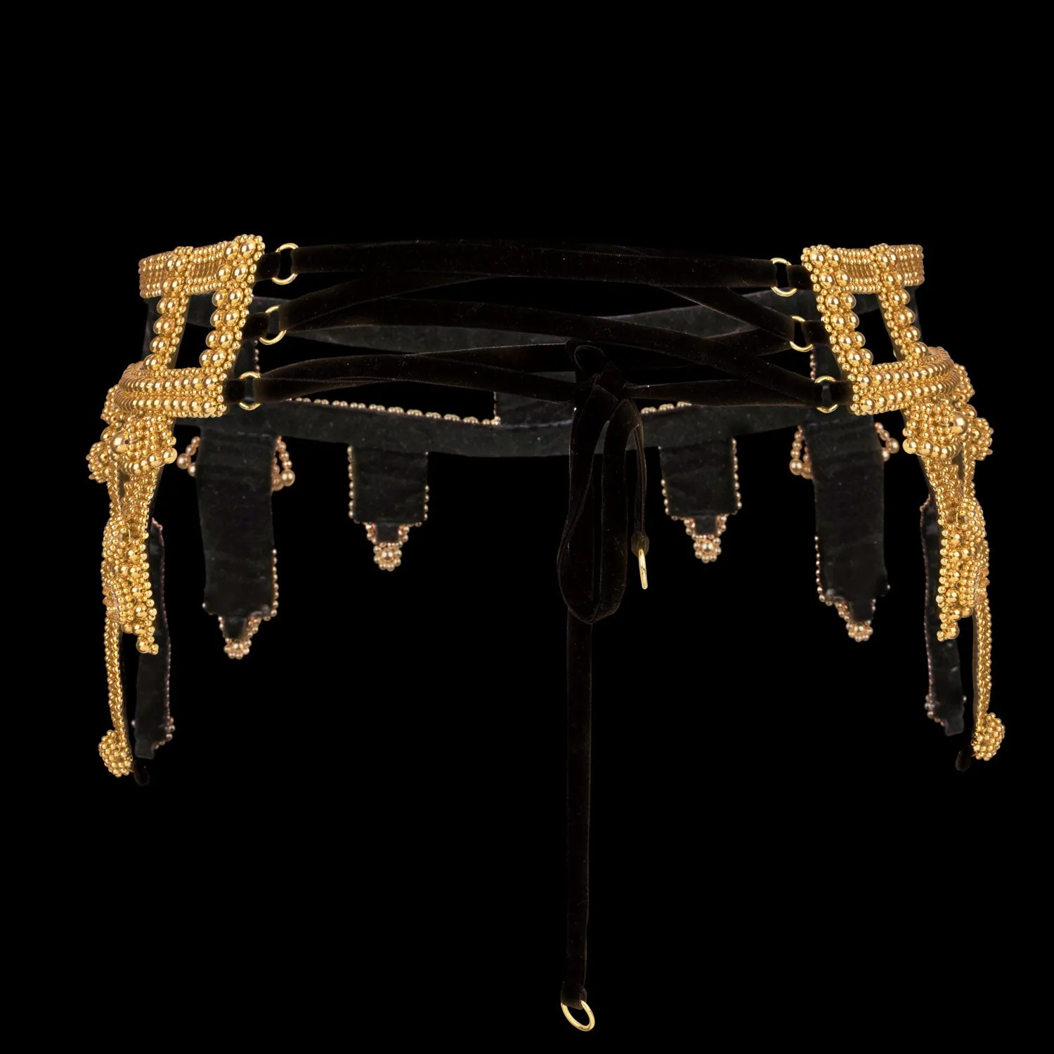 Amaya Garter Belt in Gold