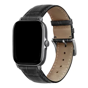 Amazfit Bip Leather Strap Crocodile Grain (Black)