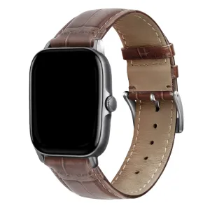 Amazfit Bip Leather Strap Crocodile Grain (Brown)