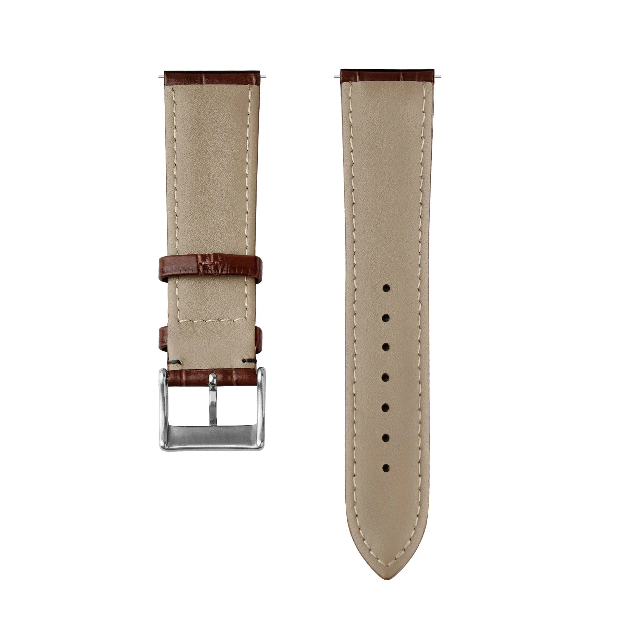 Amazfit Bip Leather Strap Crocodile Grain (Brown)