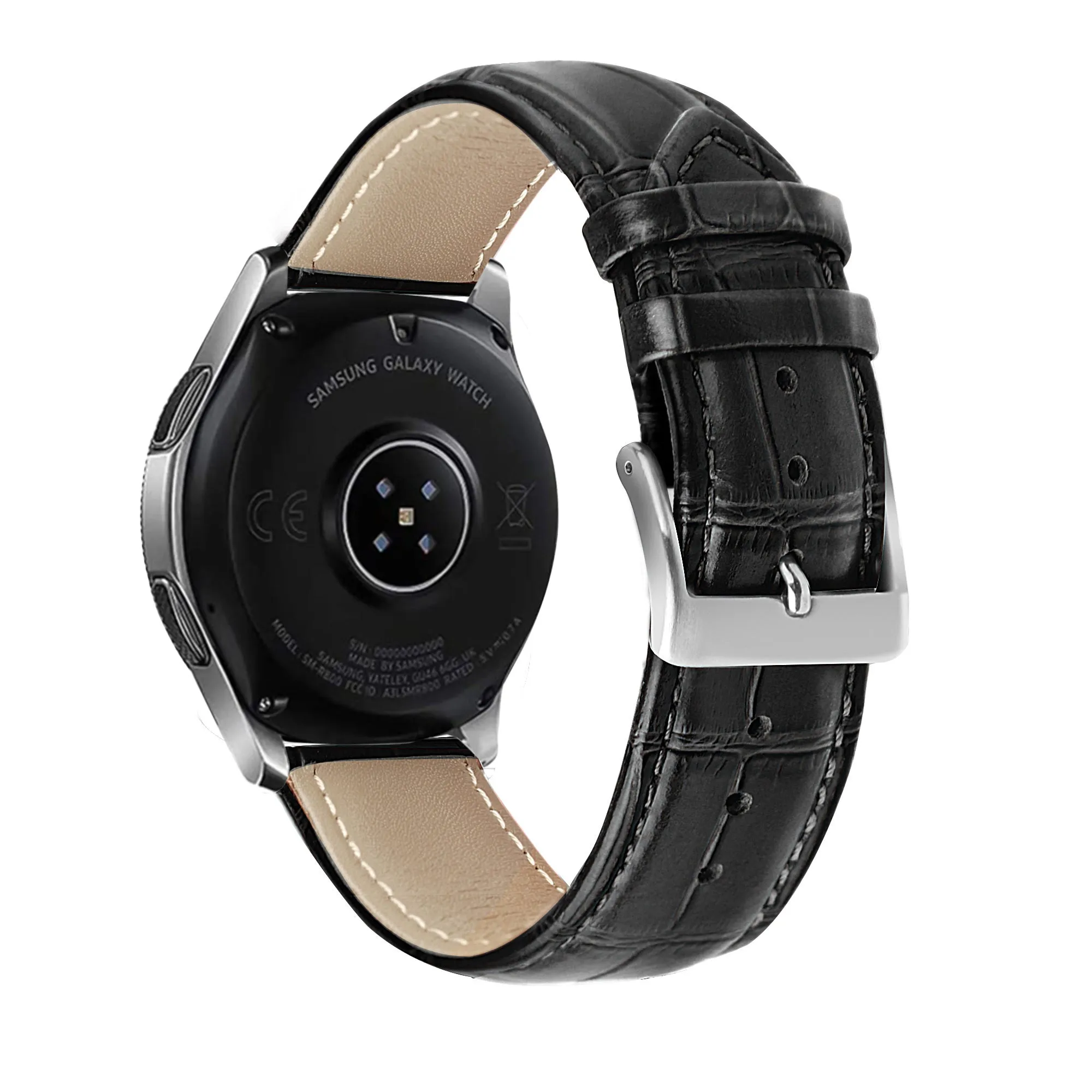 Amazfit GTR 3 (Pro) Leather Strap Crocodile Grain (Black)