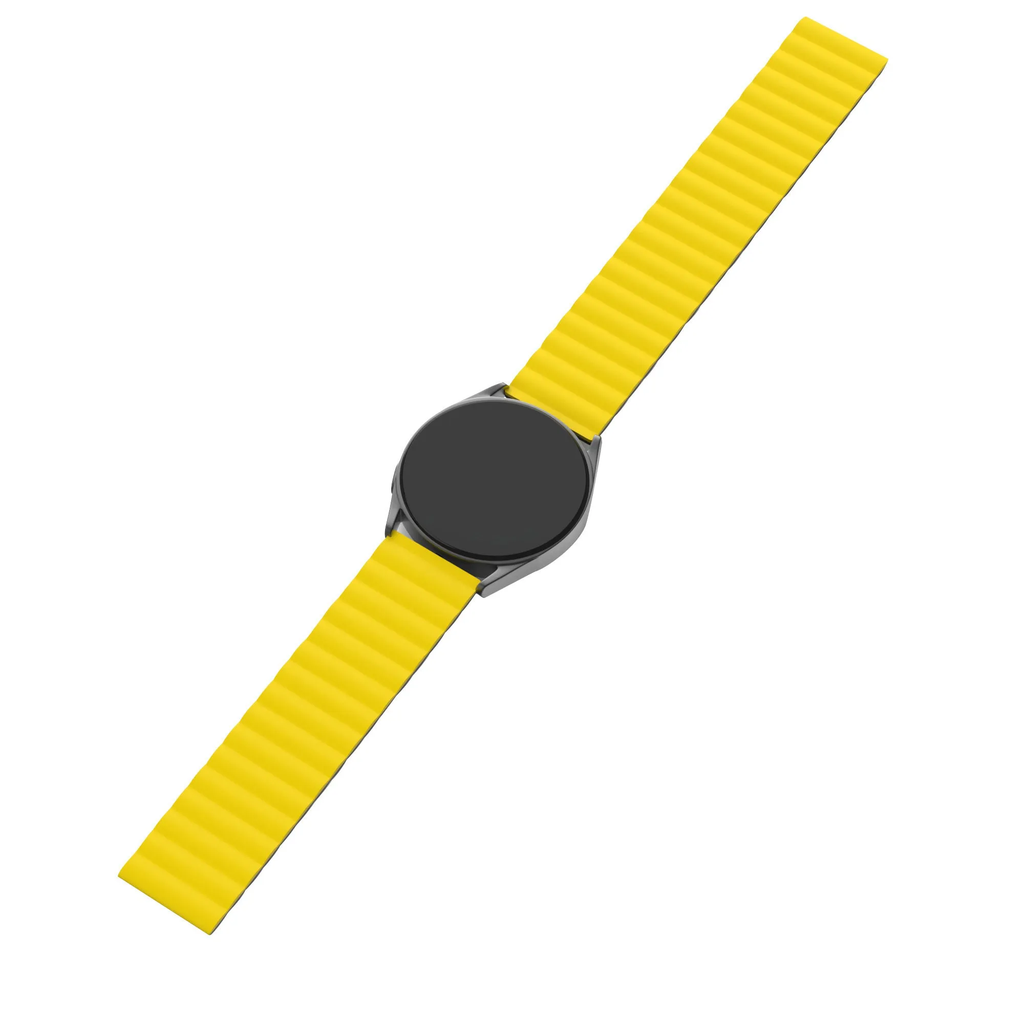 Amazfit GTR 3 (Pro) Magnetic Silicone Strap (Black/Yellow)