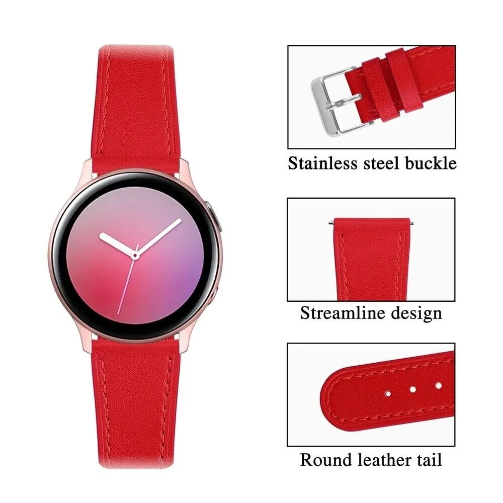 Amazfit GTR Leather Strap (Red)