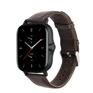 Amazfit GTS 2 Leather Strap (Dark Brown)