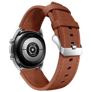 Amazfit Pace double-sided texture cowhide leather watch strap - Coffee