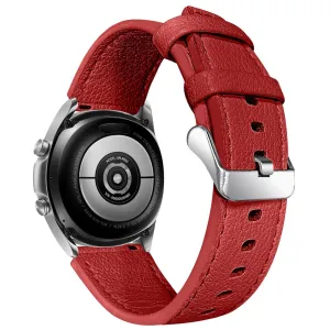 Amazfit Pace double-sided texture cowhide leather watch strap - Red