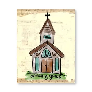 Amazing Grace Church Wrapped Canvas