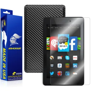 Amazon Fire HD 6 (2014) Screen Protector   Black Carbon Fiber Skin