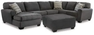 Ambee 3-Piece Sectional with Ottoman