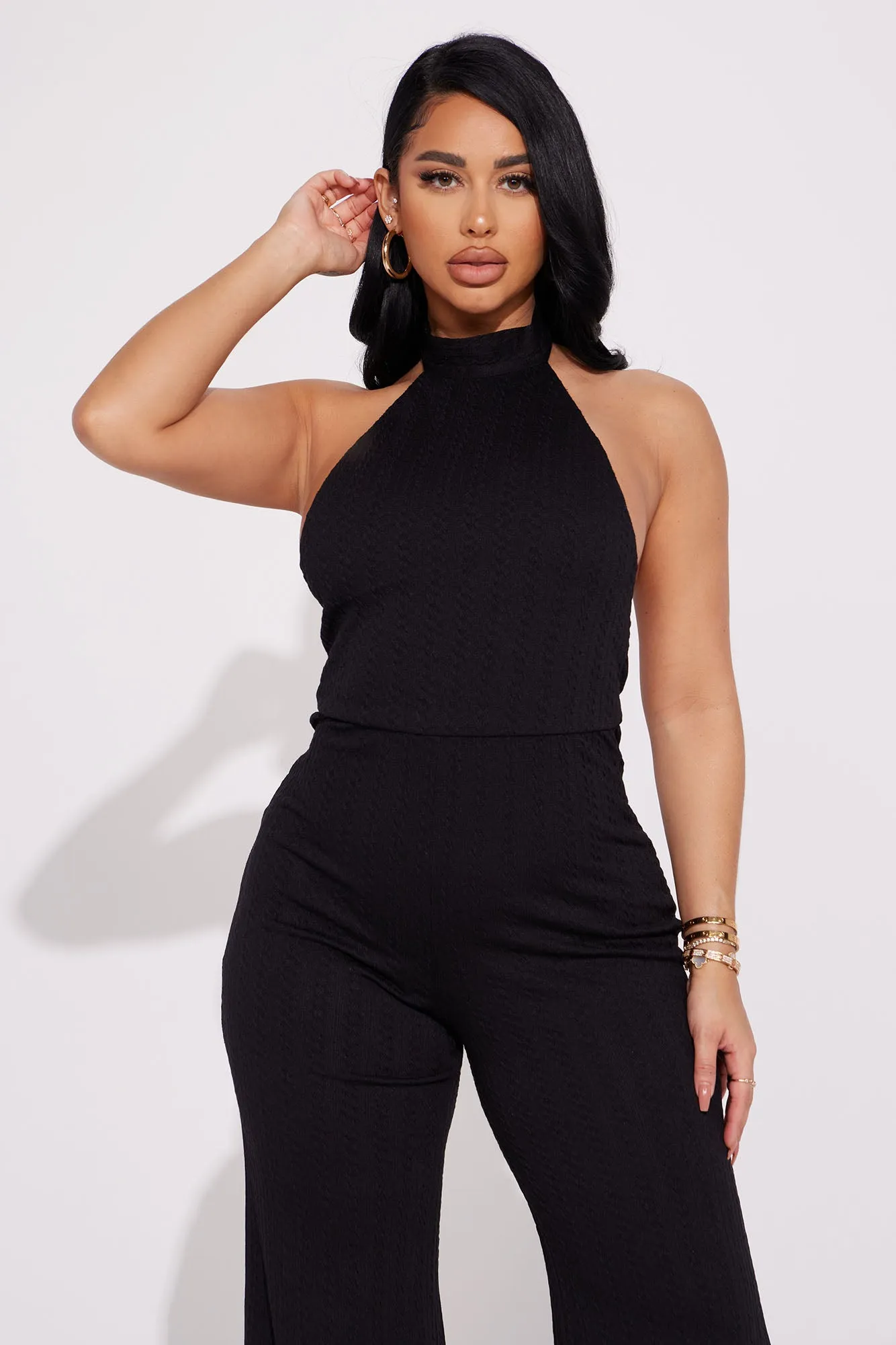 Amber Backless Jumpsuit - Black