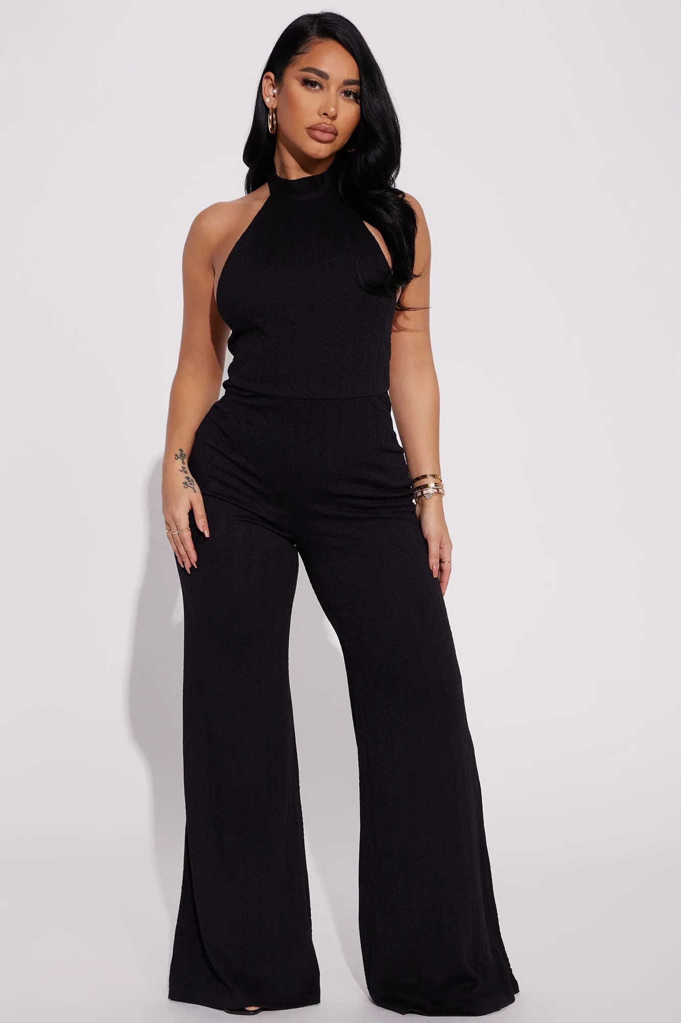 Amber Backless Jumpsuit - Black