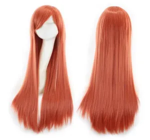 Amber Red Long Straight Cosplay Wig