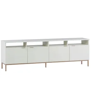 Ambrose Modular Media Stand, Cream