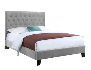 Amelia - Full Upholstered Bed - Light Gray