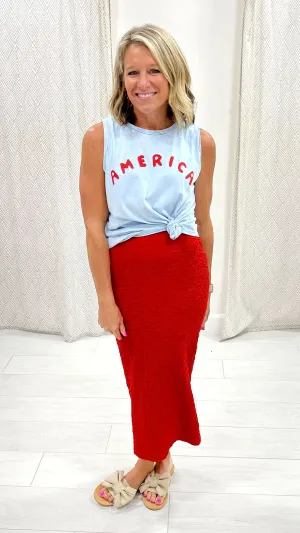 America Puff Mineral Graphic Tank Top