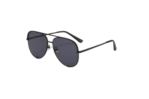 American Bonfire Jaden Aviator in Dark Horse Black Sunglasses