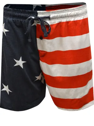 American Flag Guys Pajama Lounge Shorts