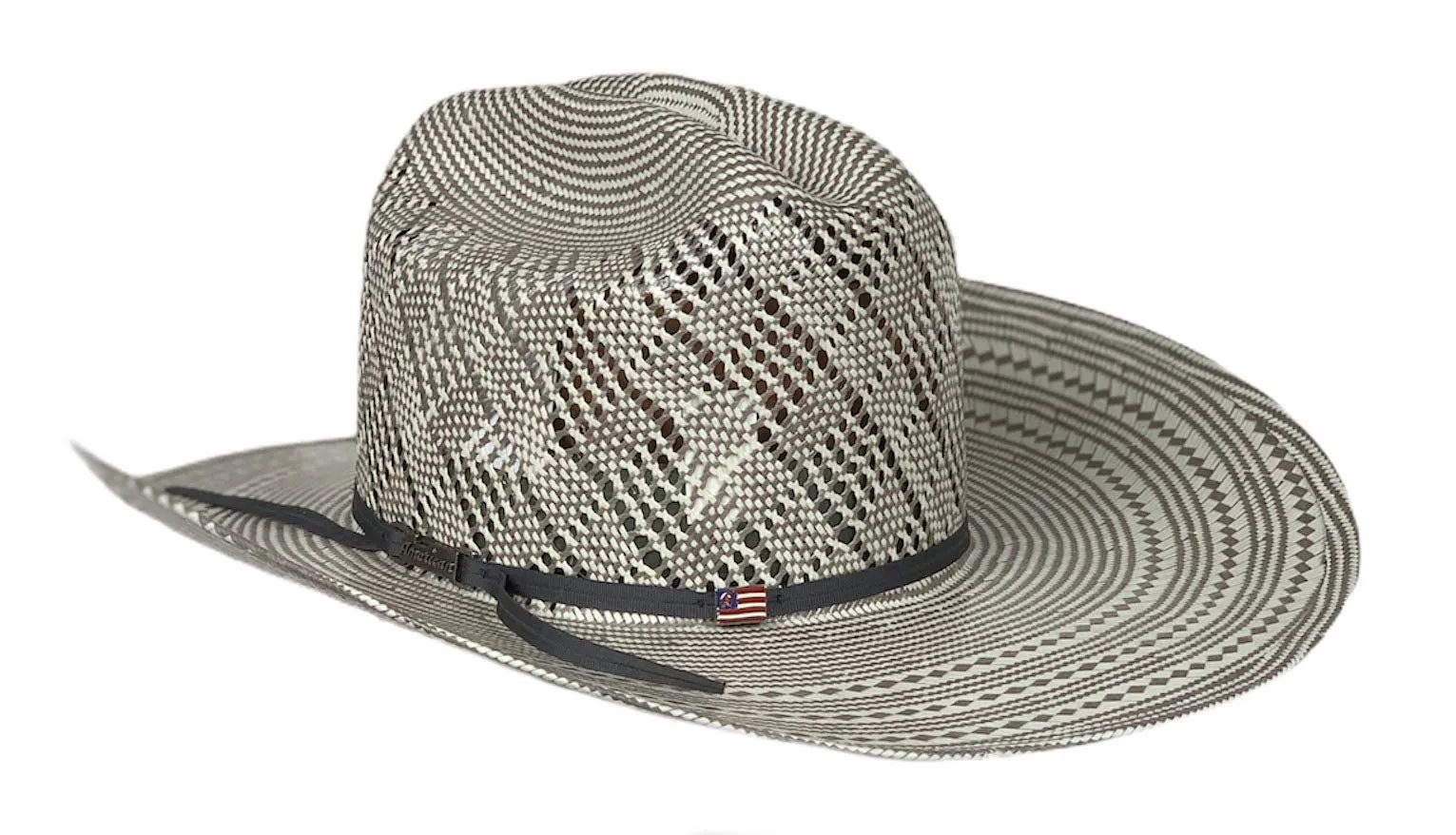 American Hat Co. Fancy Vent Two-Tone Cowboy Hat, Gray/Ivory