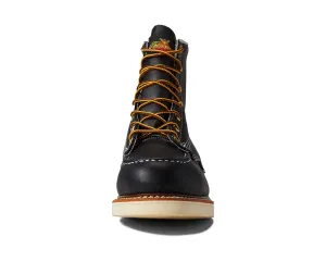 American Heritage 6" Moc Toe Safety Thorogood Boots, Black