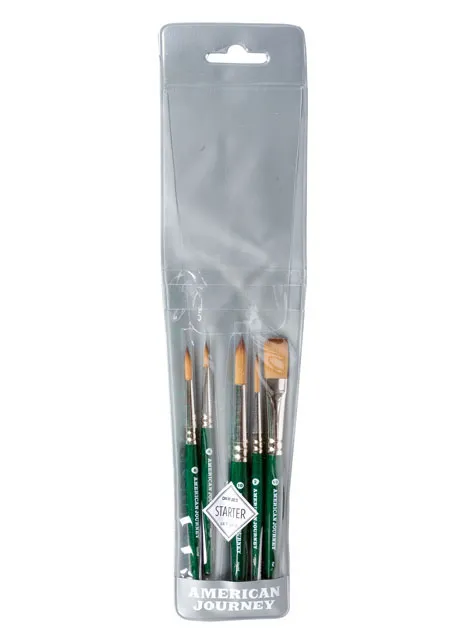 American Journey Interlocked Synthetic Brushes - Travel Set