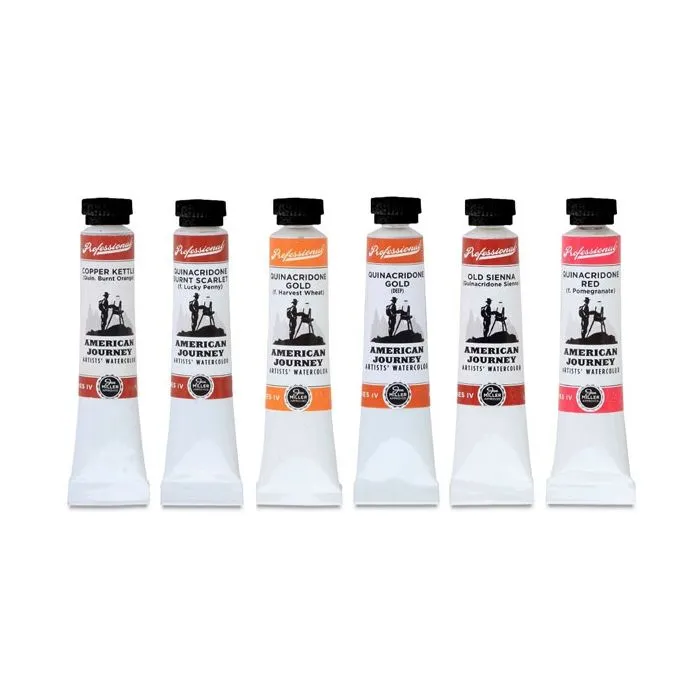 American Journey Watercolor Quinacridone Set - 8 ml