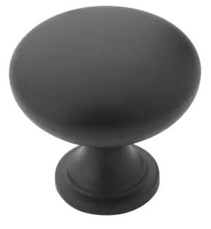 Amerock Edona Round Cabinet Knob 1-1/4 in. D 1.13 in. Matte 1 pk