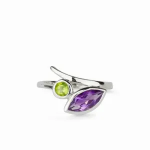 Amethyst & Peridot Ring