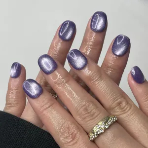 Amethyst Cat Eye Nails