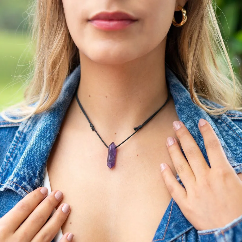 Amethyst Point Adjustable Necklace