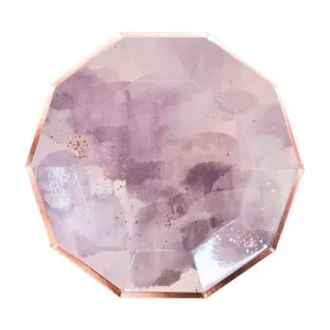 Amethyst Watercolour Plates (8 pack)