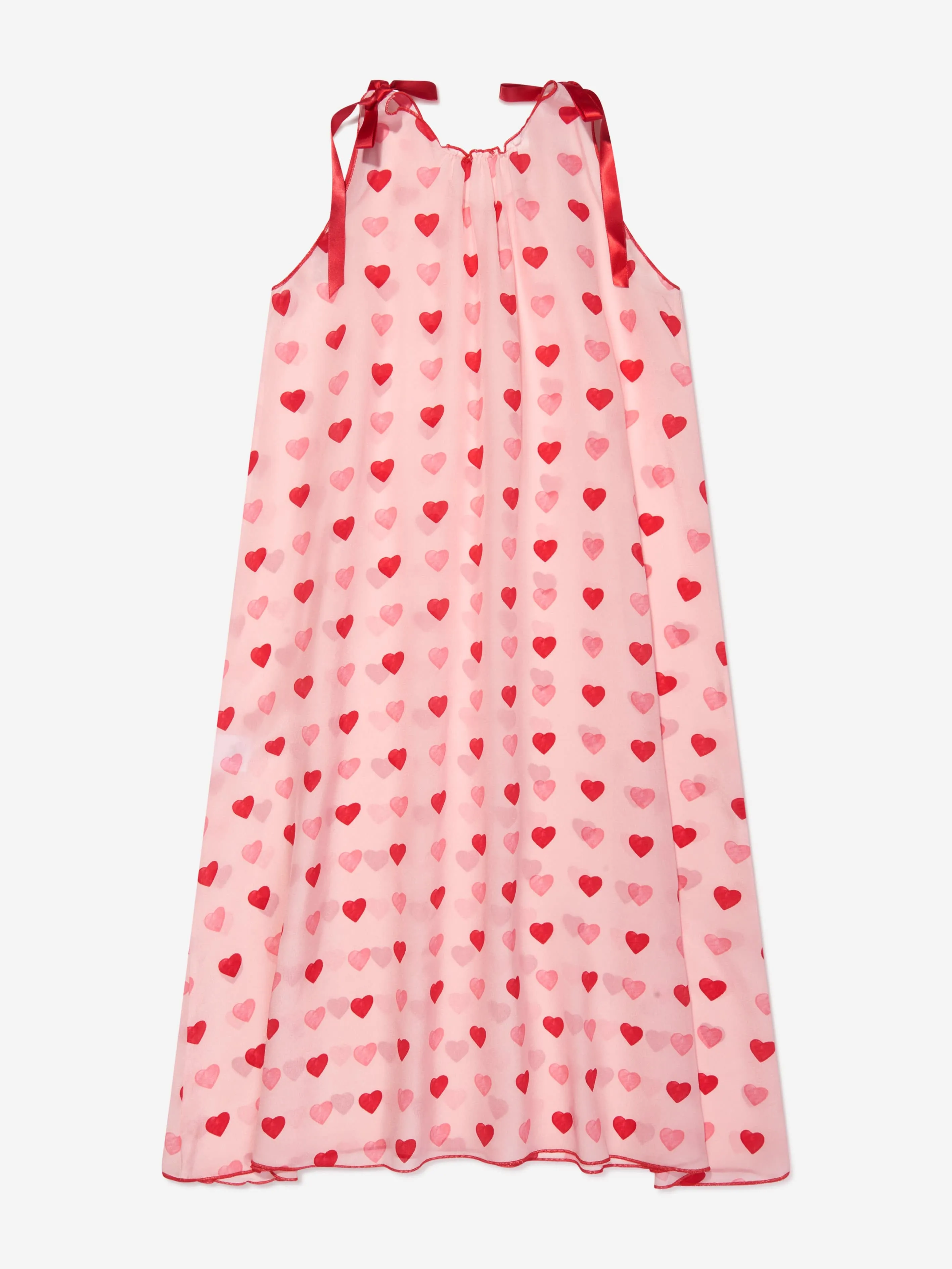 Amiki Children Girls Silk Hearts Rebecca Nightdress