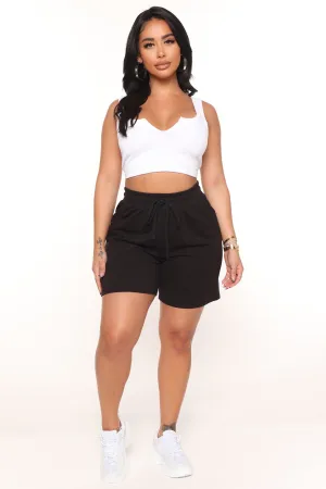 Amina Sweatshorts - Black