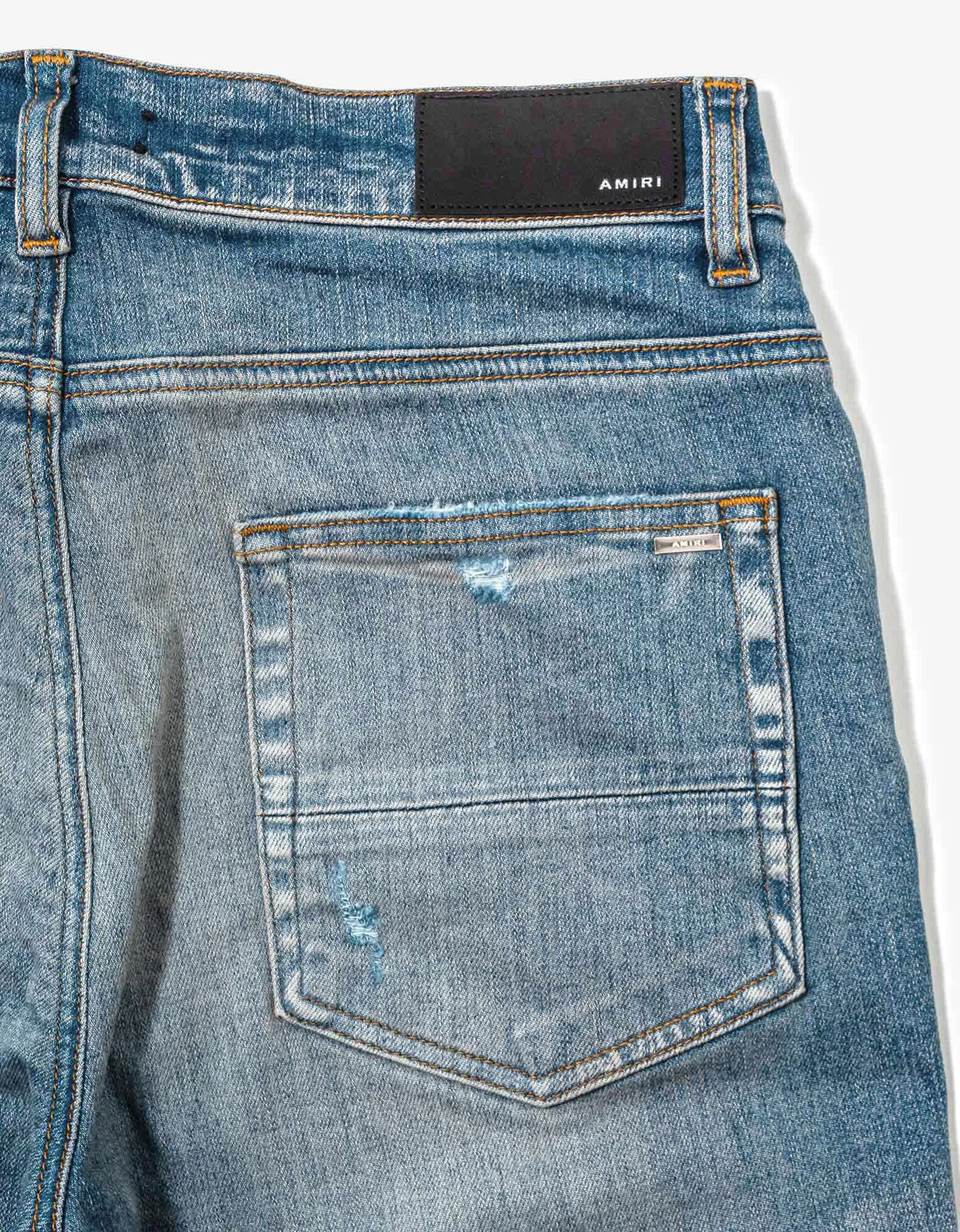 Amiri Bandana Thrasher Clay Indigo Jeans