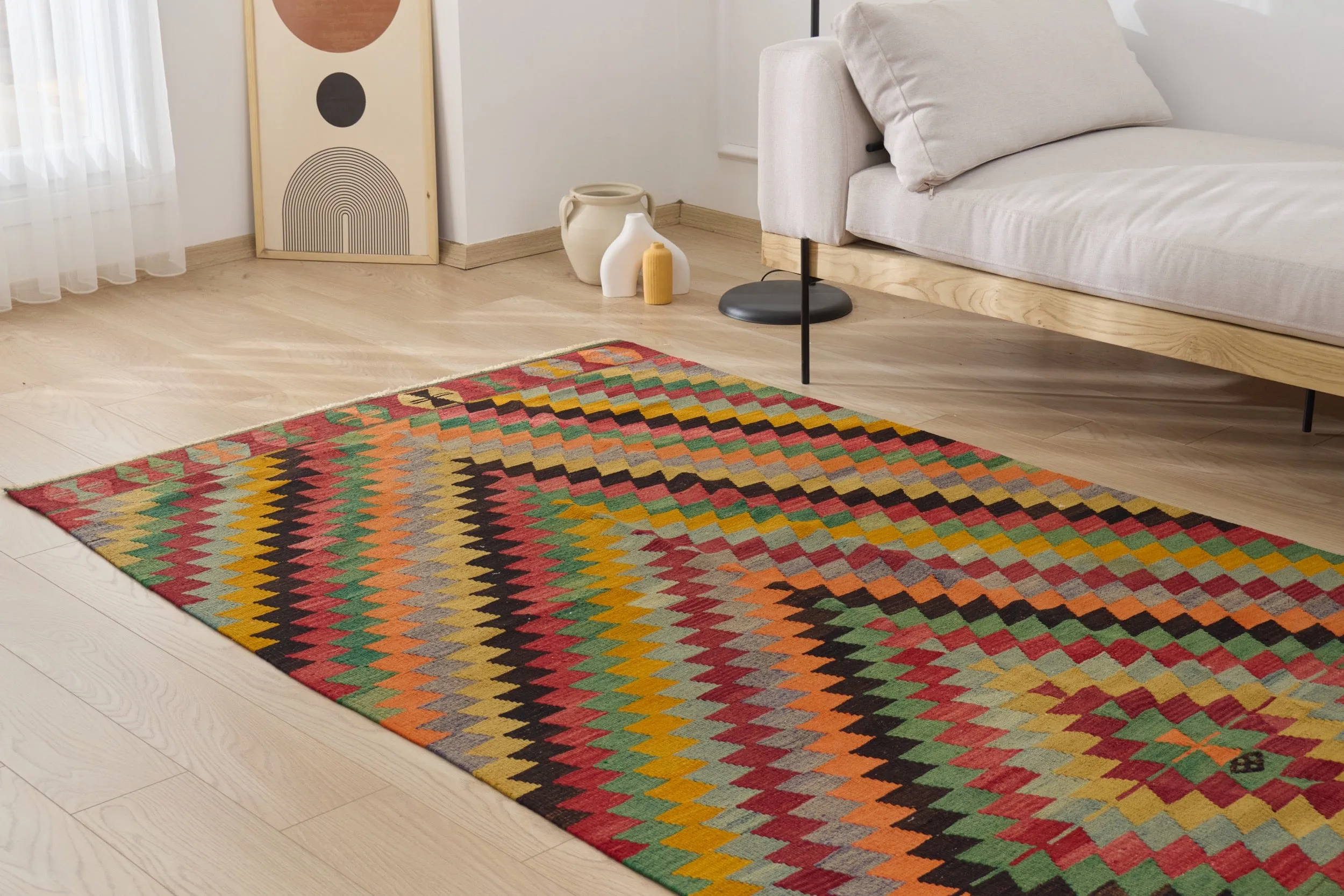 Amiya - Vintage Turkish Kilim Runner Rug