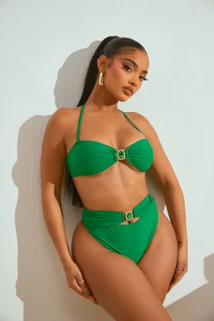 Amour In Paradise Crystal 2 Piece Bikini - Emerald