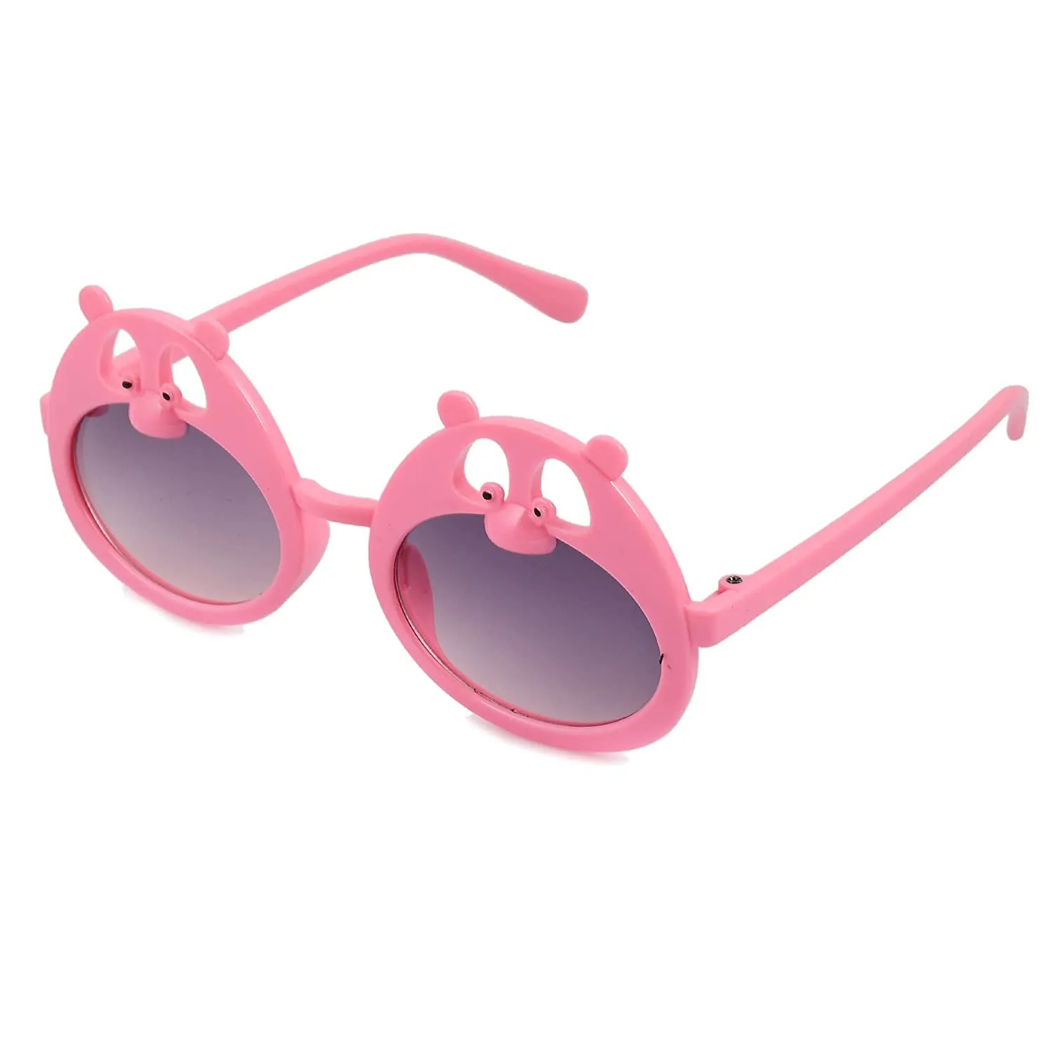 Amour Kids Pink Colour Unisex Cartoon Sunglass for Kids (3 to 7 years) with free protective hard case