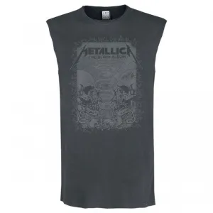 Amplified Mens The Black Album Metallica Sleeveless Tank Top