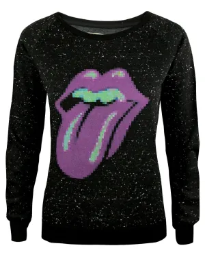 Amplified Rolling Stones Pixel Lick Women's Sweater