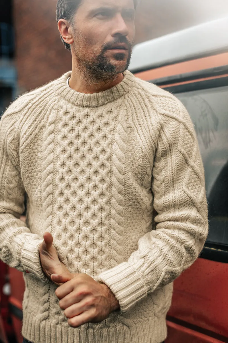 &SONS Clyde Knit Jumper Ecru