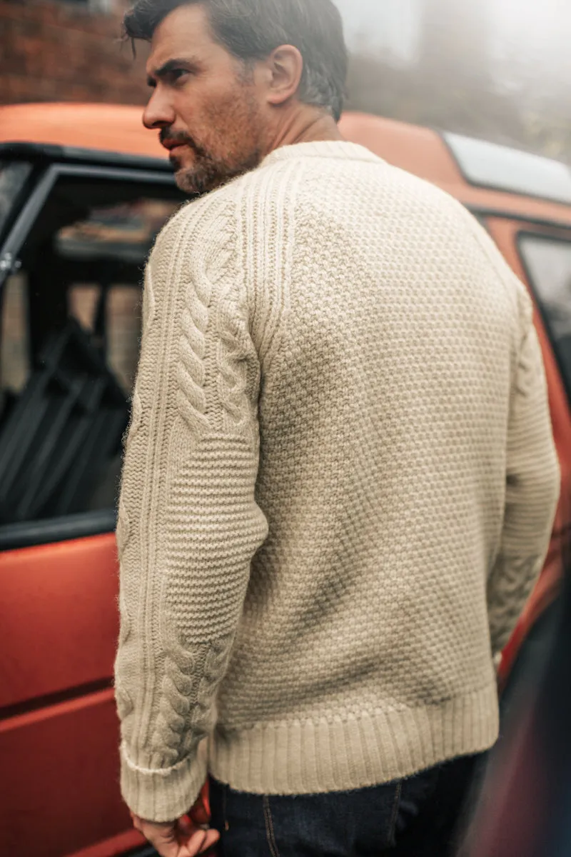 &SONS Clyde Knit Jumper Ecru