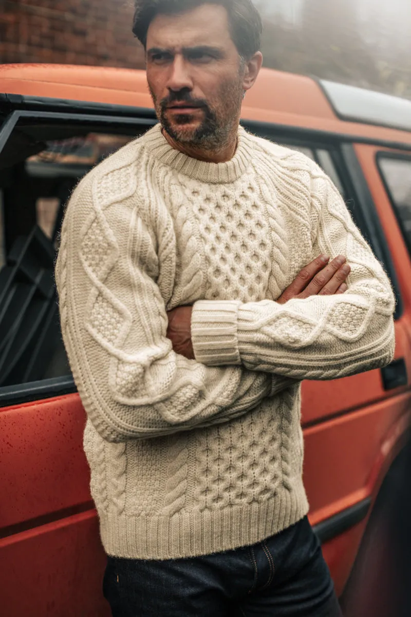 &SONS Clyde Knit Jumper Ecru